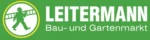 LEITERMANN Logo mit Produkten für Bau, Garten und DIY.