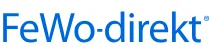 FeWo-direkt Logo: Ferienunterkunft buchen leicht gemacht, mit Echtzeit-Support und schneller Anmeldung.
