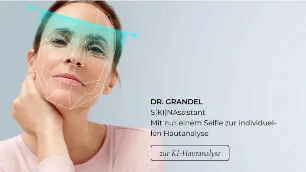 DR. GRANDEL S[KI]NAssistant digital skin analysis with facial scan technology.