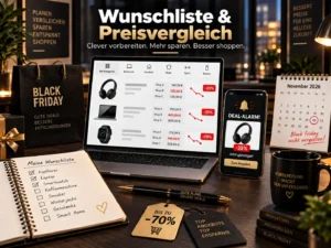 Black Friday 2026 Preisvergleich mit Wunschliste, Laptop, Smartphone und Sparangeboten.