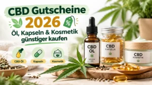CBD Gutscheine 2026 mit CBD Öl, Kapseln und Kosmetik Produkten für günstige Online-Einkäufe.