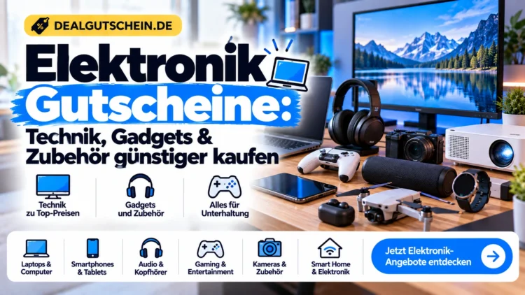 Elektronik Gutscheine für Technik, Gadgets und Zubehör günstiger kaufen bei DealGutschein.