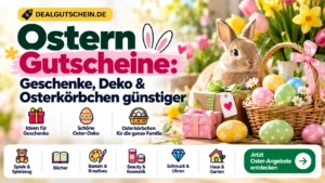 Ostern Gutscheine für Geschenke, Deko und Osterkörbchen günstiger bei DealGutschein.