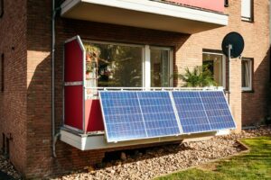 Balkonkraftwerk an einem Stadtbalkon: Powerstation und Solar Gutscheine bei DealGutschein